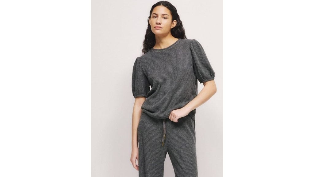 Marks & Spencer Striped Round Neck Lounge T-Shirt