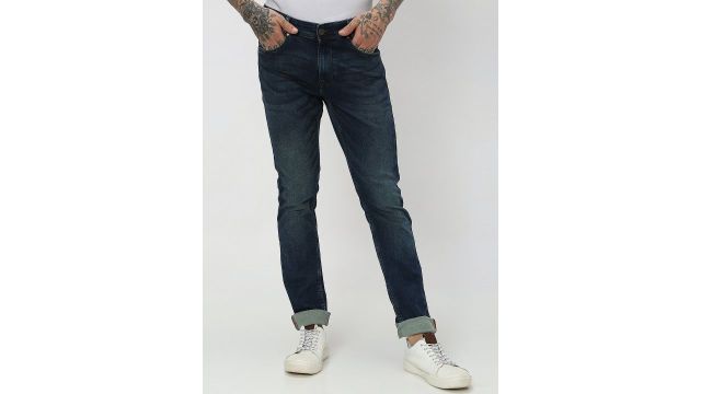 Mufti Men Skinny Fit Light Fade Stretchable Jeans
