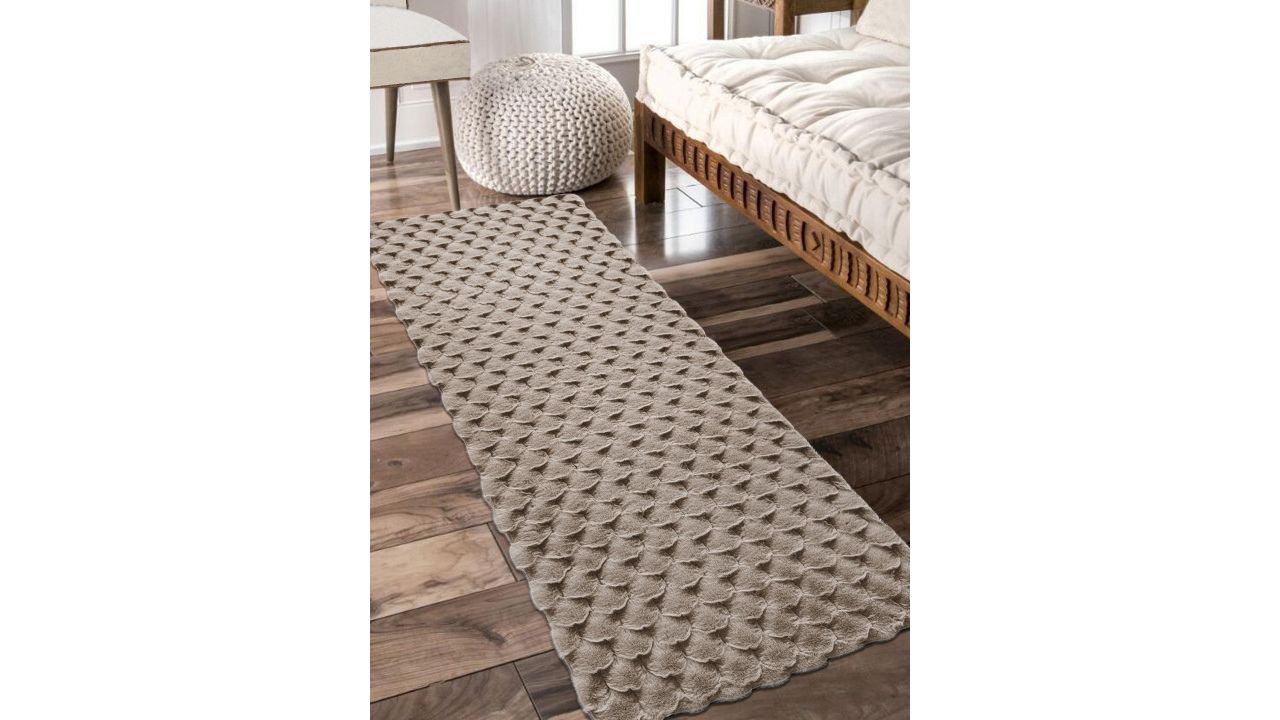 OBSESSIONS Beige Rectangle Bed Runner