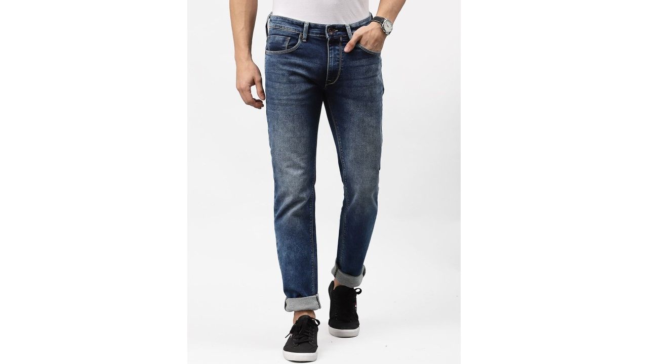 Pepe Jeans Men Tapered Fit Low-Rise Heavy Fade Jeans