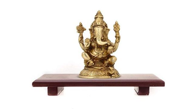Soulveda Kraftz Wooden Handcrafted Pooja Peeta Chowki