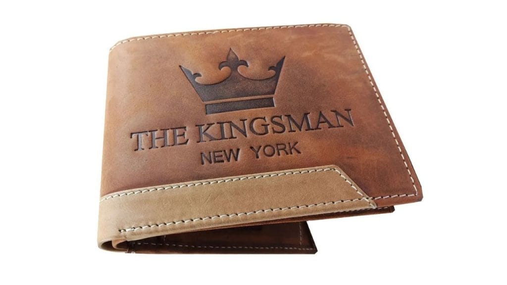 THE KINGSMAN NEWYORK Men Casual Tan, Brown Genuine Leather Wallet - Mini