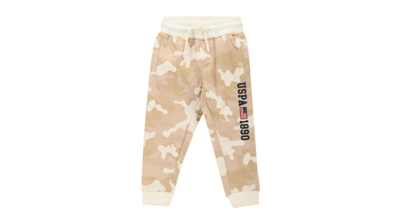 U.S. Polo Assn. Kids Boys Camouflage Printed Cotton Joggers