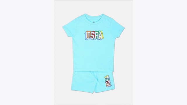 U.S. Polo Assn. KidsBoys Printed T-shirt with Shorts