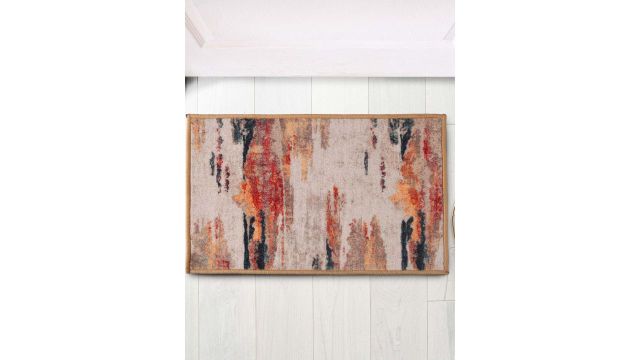 URBAN SPACE Multicolor Abstract Printed Nylon Carpet