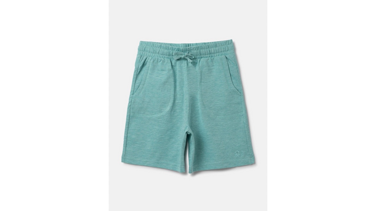 United Colors of BenettonBoys Mid Rise Cotton Shorts