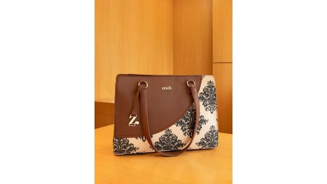 Zouk Women Ethnic Motifs Printed Structured Tote Bag