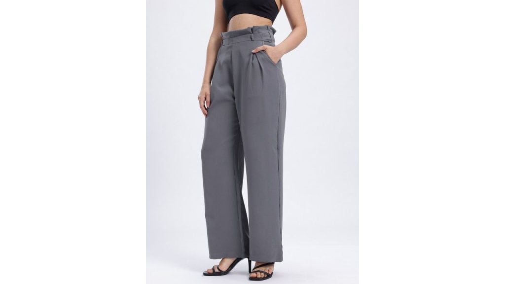 glitchez Women Pleated High-Rise Korean Pants