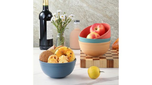 7Seas Wheat Straw Bowl Set (4 pcs, 800 ml)