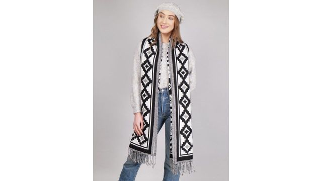 Anouk Women Self Design Wool Acrylic Scarf