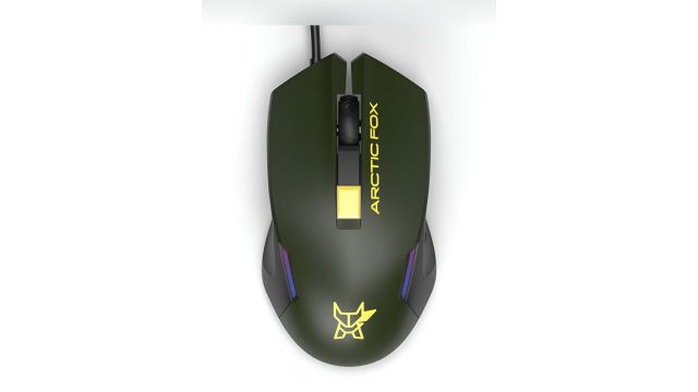 Arctic Fox Breathing Lights & DPI Upto 3600 Wired USB Gaming Mouse