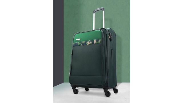Aristocrat COMMANDER Camouflage Print Expandable Cabin Trolley Suitcase
