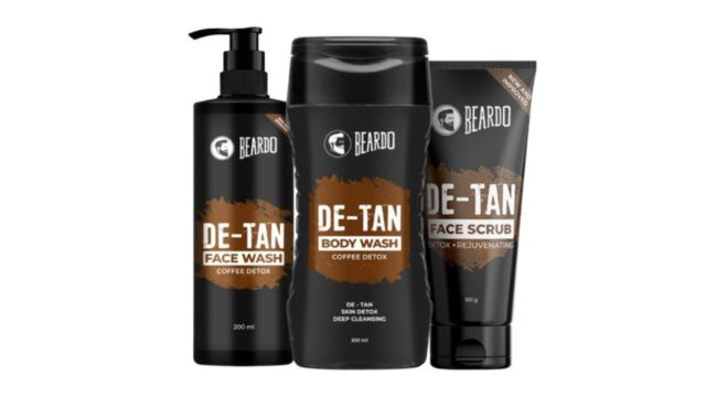 BEARDO DeTan Coffee Detox Combo - Face Wash 200ml + Body Wash 200ml + Face Scrub Tube 100g