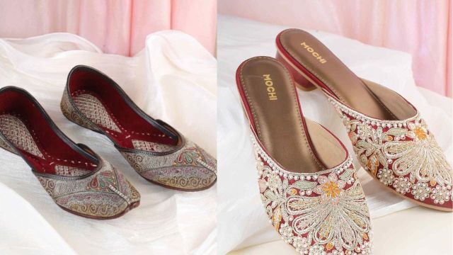 Best Mochi Embellished Mojaris on Myntra