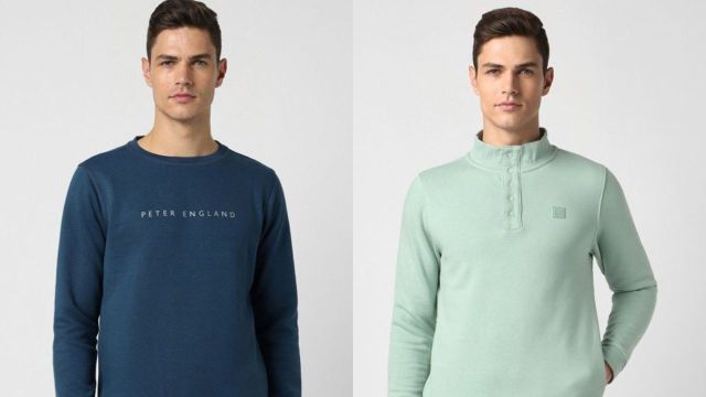 Best Peter England Sweatshirts on Myntra