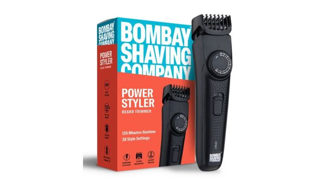 Bombay Shaving Company Power Styler Beard Trimmer with 38 Style Settings & Flash Charging