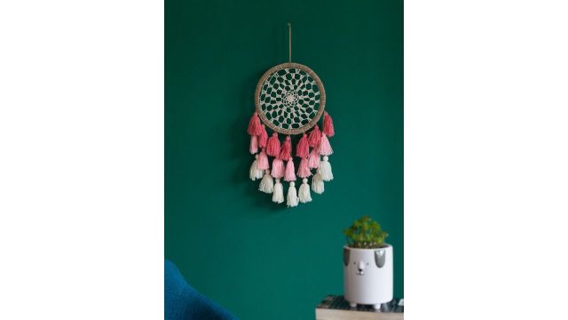 Chumbak Ombre Tassels Jute Tasselled Hanging Bedroom -21.7In