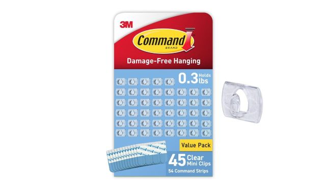 Command Indoor Mini Light Clips - 45 Clear Clips
