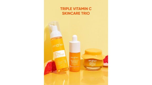 DOT & KEY Triple Vitamin C Glowing Skincare Routine- Face Wash, Face Serum & Moisturizer