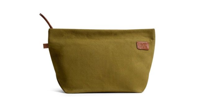 DailyObjects Olive Green Solid Regular Organiser Pouch