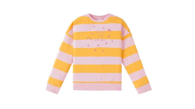 Ed-a-Mamma Girls Striped Sweatshirt