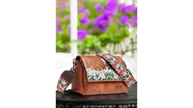 Exotic Floral Shopper Sling Bag