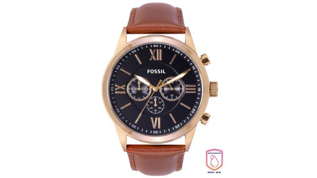 FossilMen Black Chronograph Analogue Watch BQ2261