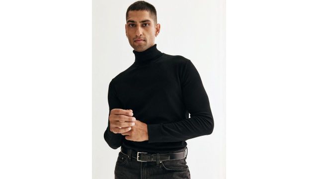 H&M Regular Fit Polo-Neck Jumper
