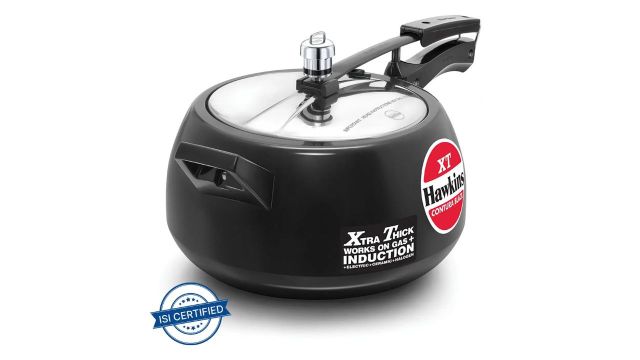 Hawkins Contura Black XT 5 L Inner Lid Pressure Cooker