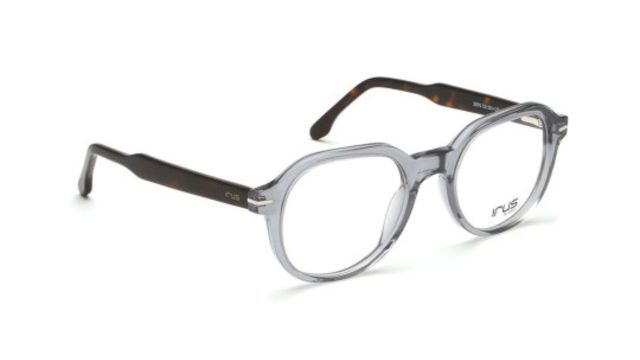IRUS by IDEE Men Full Rim Oval Frames (Gunmetal‑Toned)