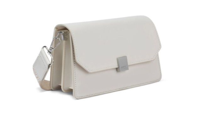 Lino Perros Structured Sling Bag With Detachable Sling Strap (Off-White)