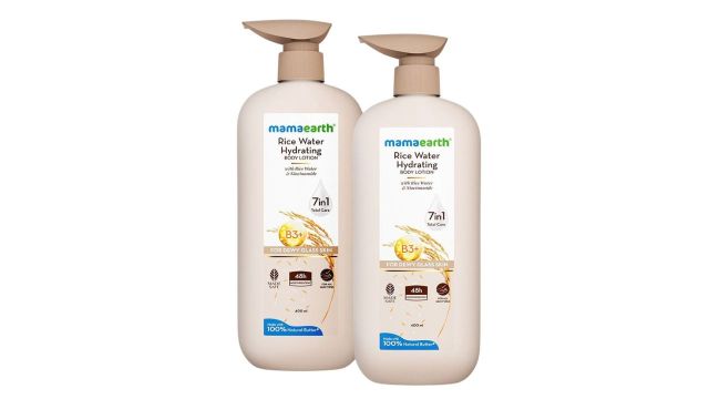 MamaearthSet Of 2 Rice Water Hydrating Body Lotion - 400 ml Each