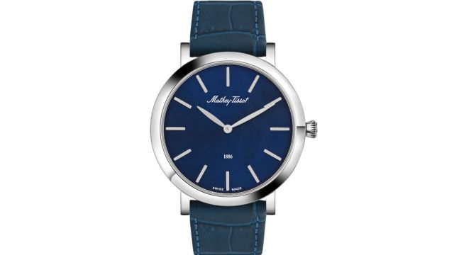 Mathey-Tissot Swiss Made Men Dial Leather Textured Straps Analogue Watch