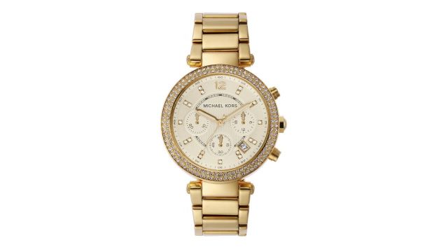 Michael Kors Women Chronograph Cream-Coloured Dial Watch MK5354I