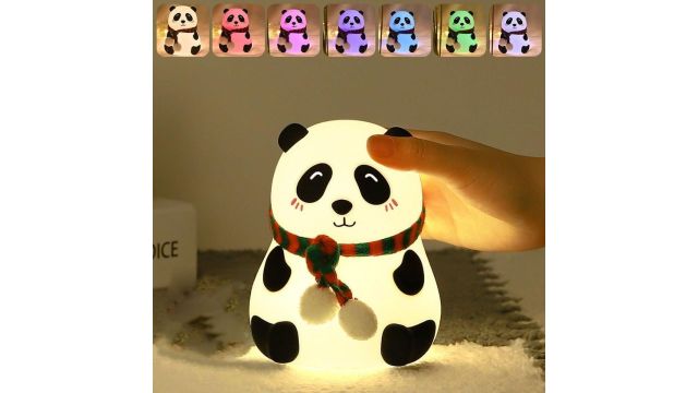 One94Store Rechargeable Silicone Panda Night Light for Kids