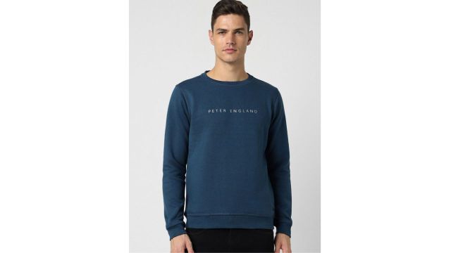 Peter England Casuals Round Neck Pullover Sweatshirt