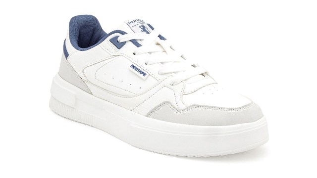 Red Tape Men Solid Sneakers (White)