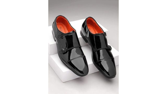 Ruosh Men Lace-Up Formal Monk Shoes