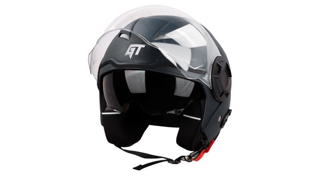 SteelbirdSBH 31 GT Open Face Scratch Resistant Motorbike Riding Open Face Helmet
