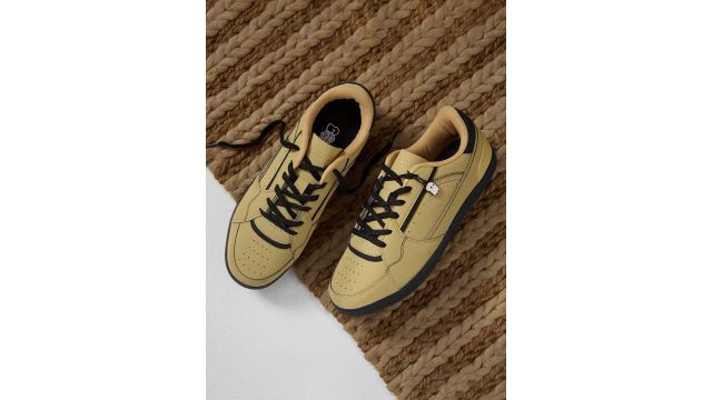 The Souled Store Men Colourblocked PU Sneakers (Low‑Top)