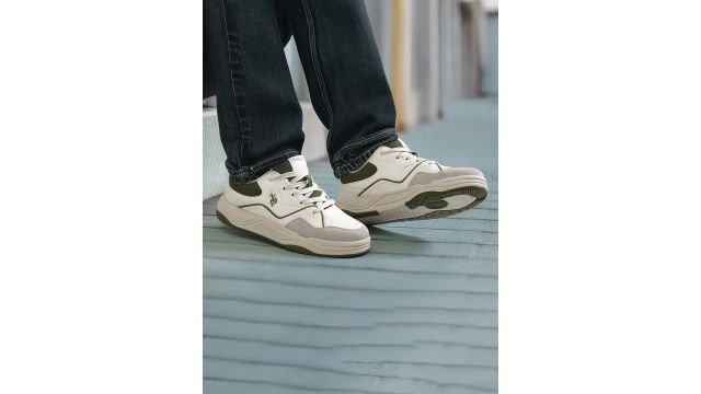 U.S. Polo Assn. Men White Regular Sneakers