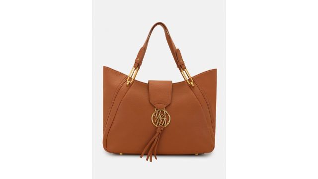 U.S. Polo Assn. Women PU Structured Tote Handbag (Aurora)