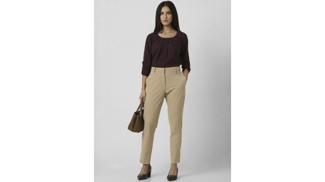 Van Heusen Woman Women Mid-Rise Formal Trousers