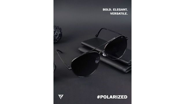 Voyage Gunmetal Aviator (Grey, Polarised + UV)