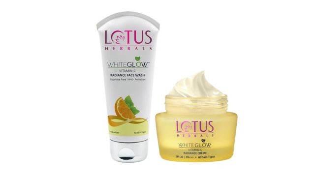 Lotus Herbals Set Of 2 WhiteGlow Vitamin C Radiance Cream & Radiance Face Wash