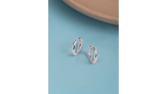 Mia by Tanishq 93KT Silver Hoop Earrings