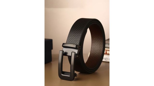 Provogue Men Textured Leather Belt