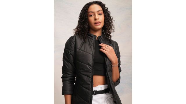 Tokyo Talkies Women Quilted Puffer Jacket